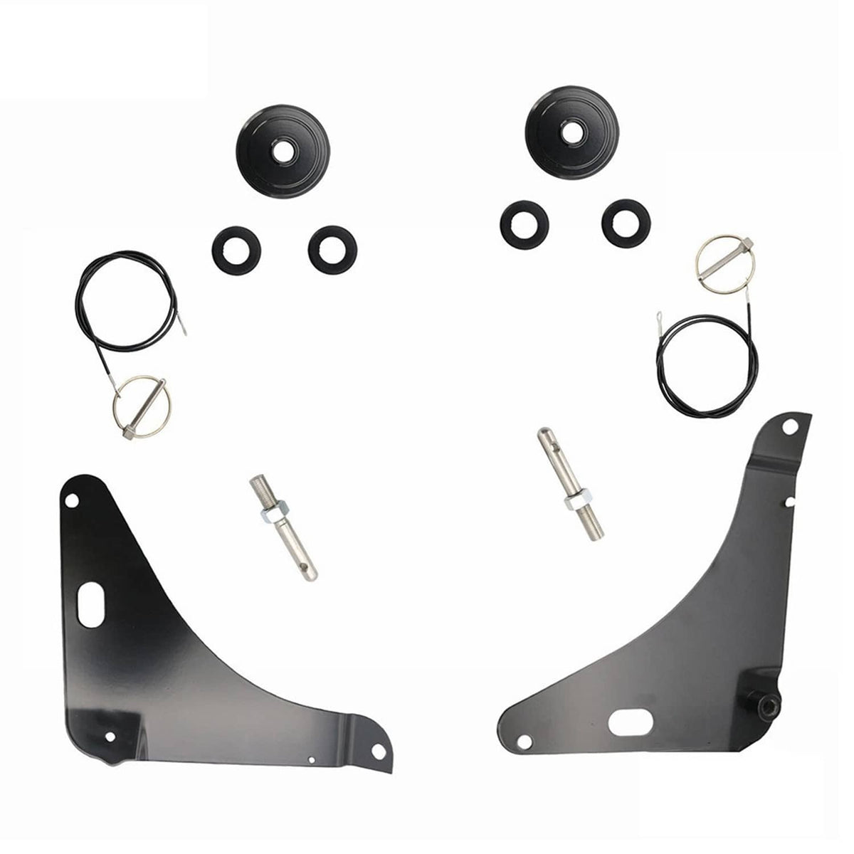 Solidspare Black Hood Pin Pins 82214260AC For 2008-2023 Dodge Challenger Kit Stainless