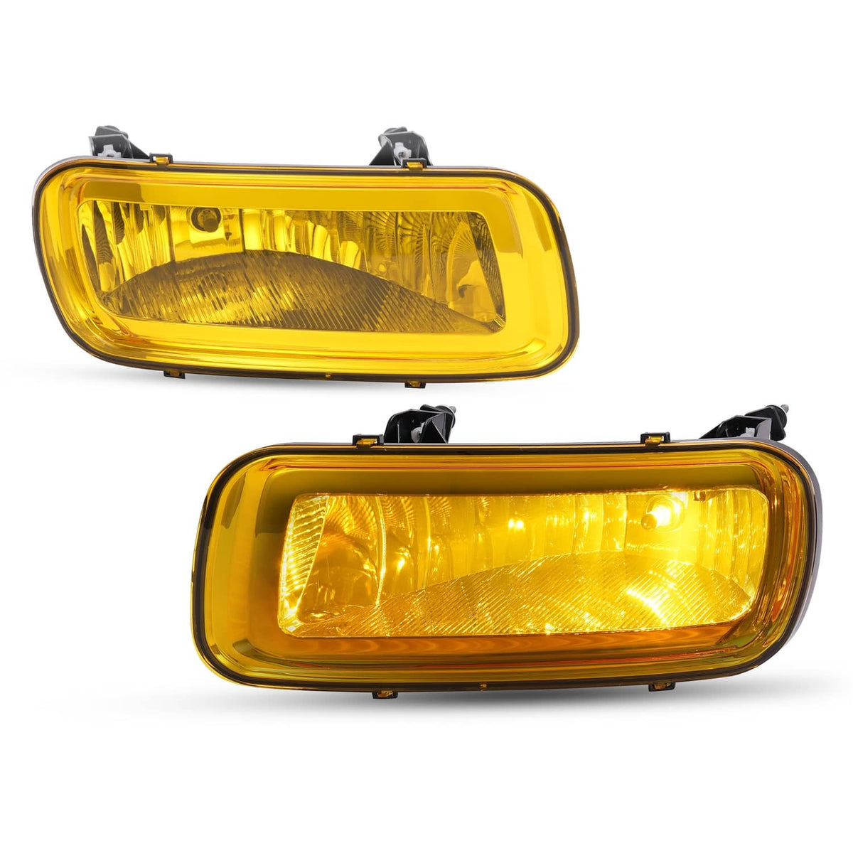 Solid Spare 2PCS Yellow Lens Front Left & Right Fog Lights Lamps For Ford F150 F-150 2004-06