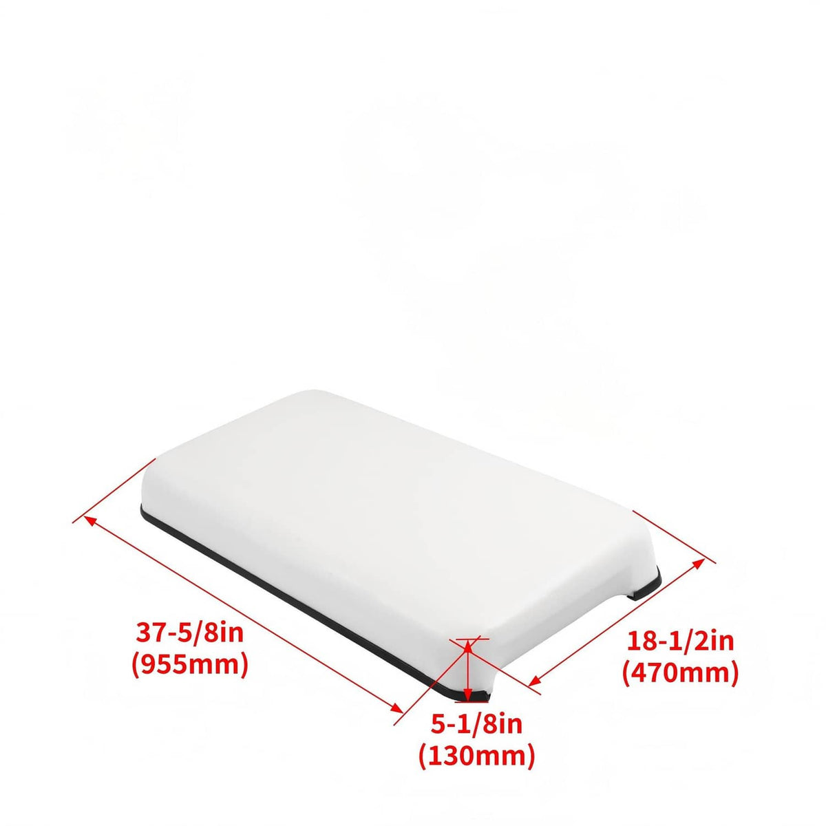 Solidspare White Golf Cart Front Seat Bottom Cushion For Club Car DS 2001-2012