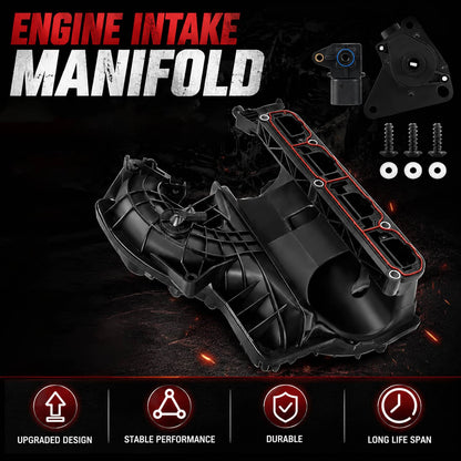 Solidspare Intake Manifold w/ Runner Control Valve Sensor For 07-17 Jeep Patriot Dodge 2.4L