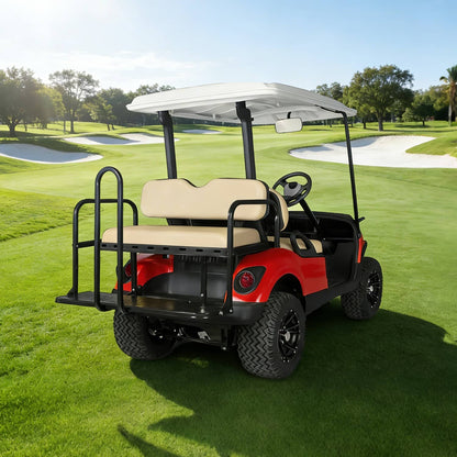 Solidspare Rear Tan Golf Cart Seat Bottom Back Cushion For EZGO TXT,RXV,ST,ST Sport,Valor