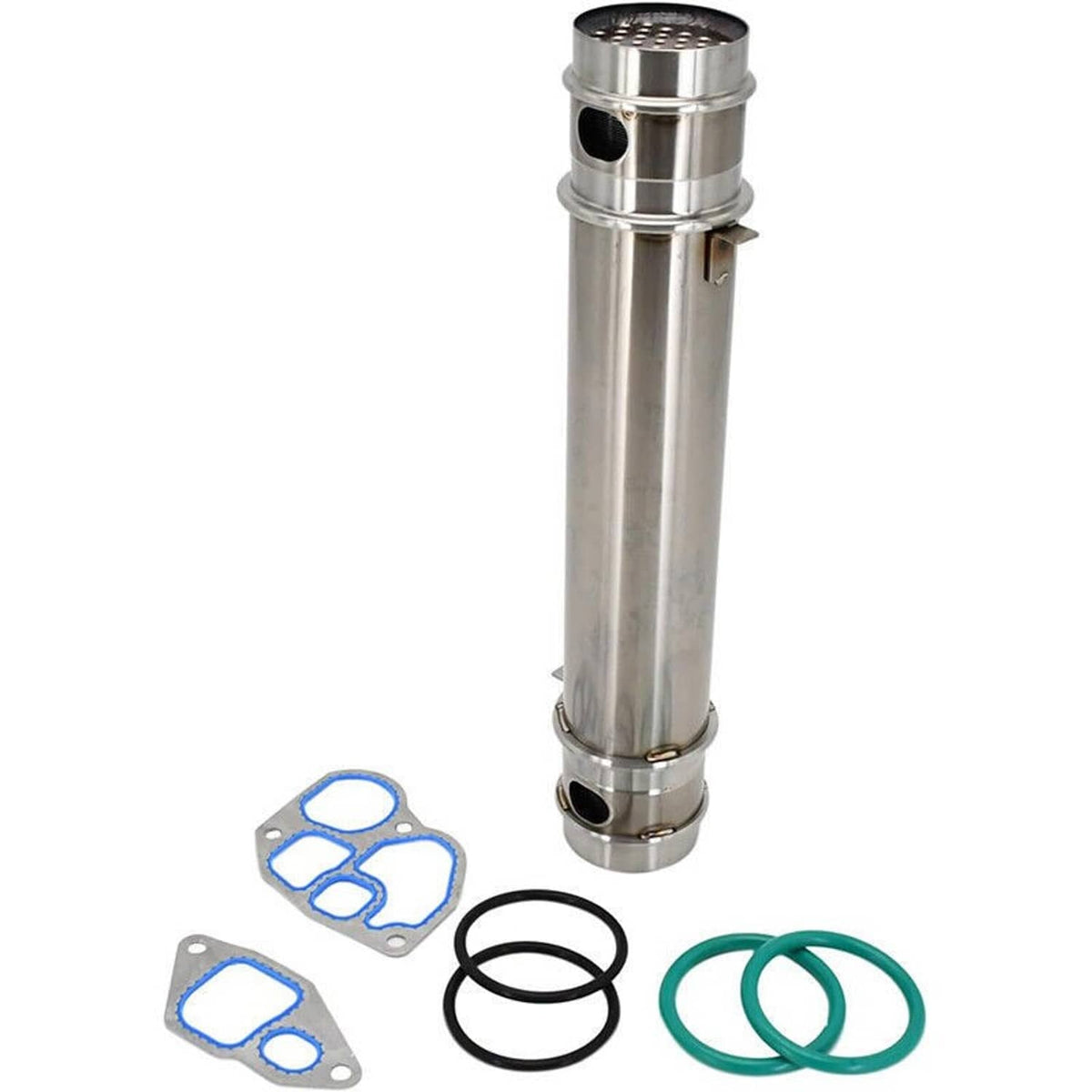 Solidspare Silver Oil Cooler Kit 1815904C2 for 1994-03 Navistar DT466 DT466E DT530 DT530E