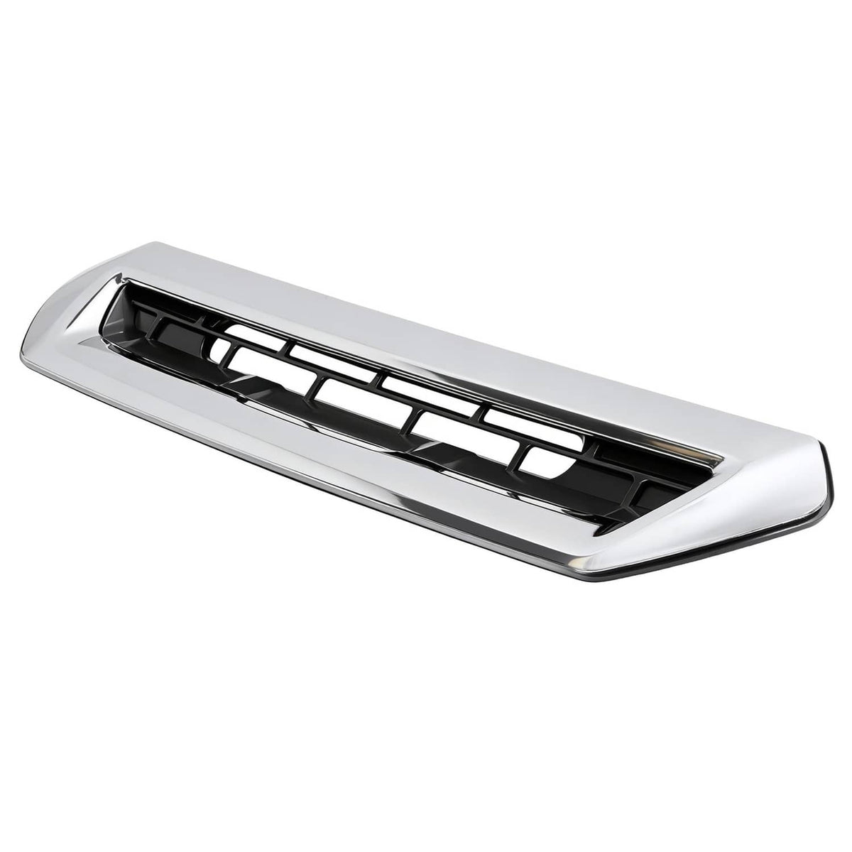 Solid Spare Hood Air Vent Scoop For 2017-19 Chevy Silverado GMC Sierra 2500HD 3500HD Chrome