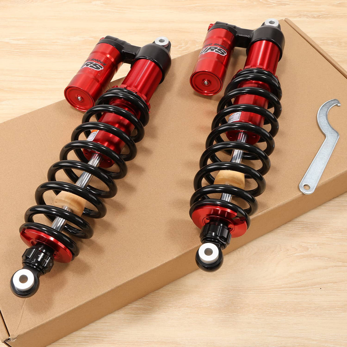 Solidspare Stage 4 Front Shocks Absorbers Kit Adjustable For Polaris Ranger 570 900 1000