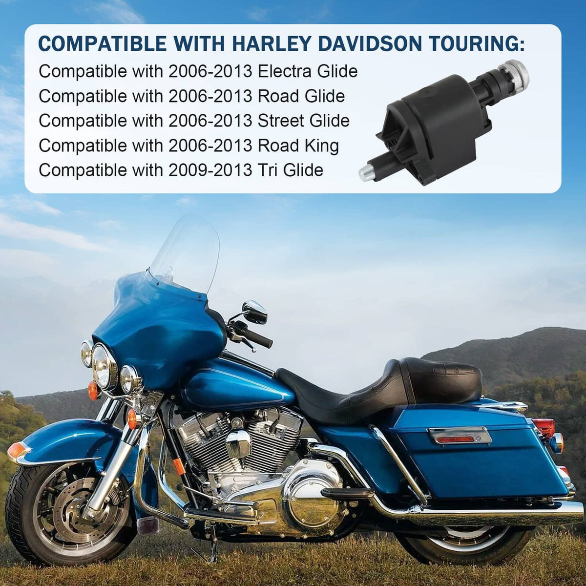 Solidspare For 2006-2013 Harley Cruiser Ignition Switch Housing Street Electra Road Glide