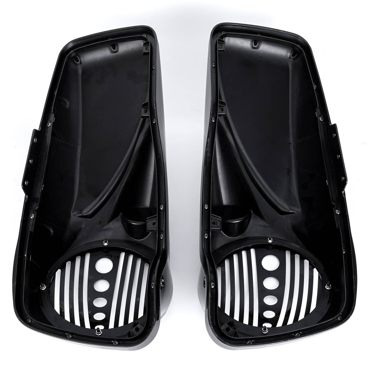Solidspare Pair 8'' Saddlebag Speaker Lids w/ Tweeter Port For 2014-23 Harley Touring Model
