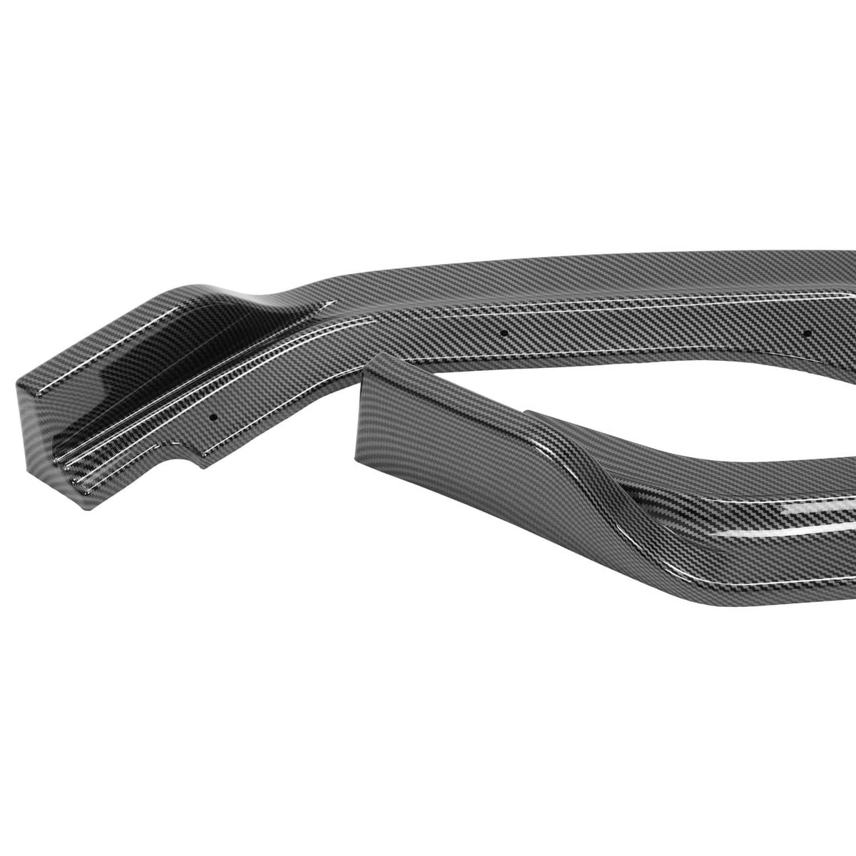 Solid Spare Carbon Fiber Color Front Bumper Lip Splitter For 2018-24 Infiniti Q50 Luxe Base