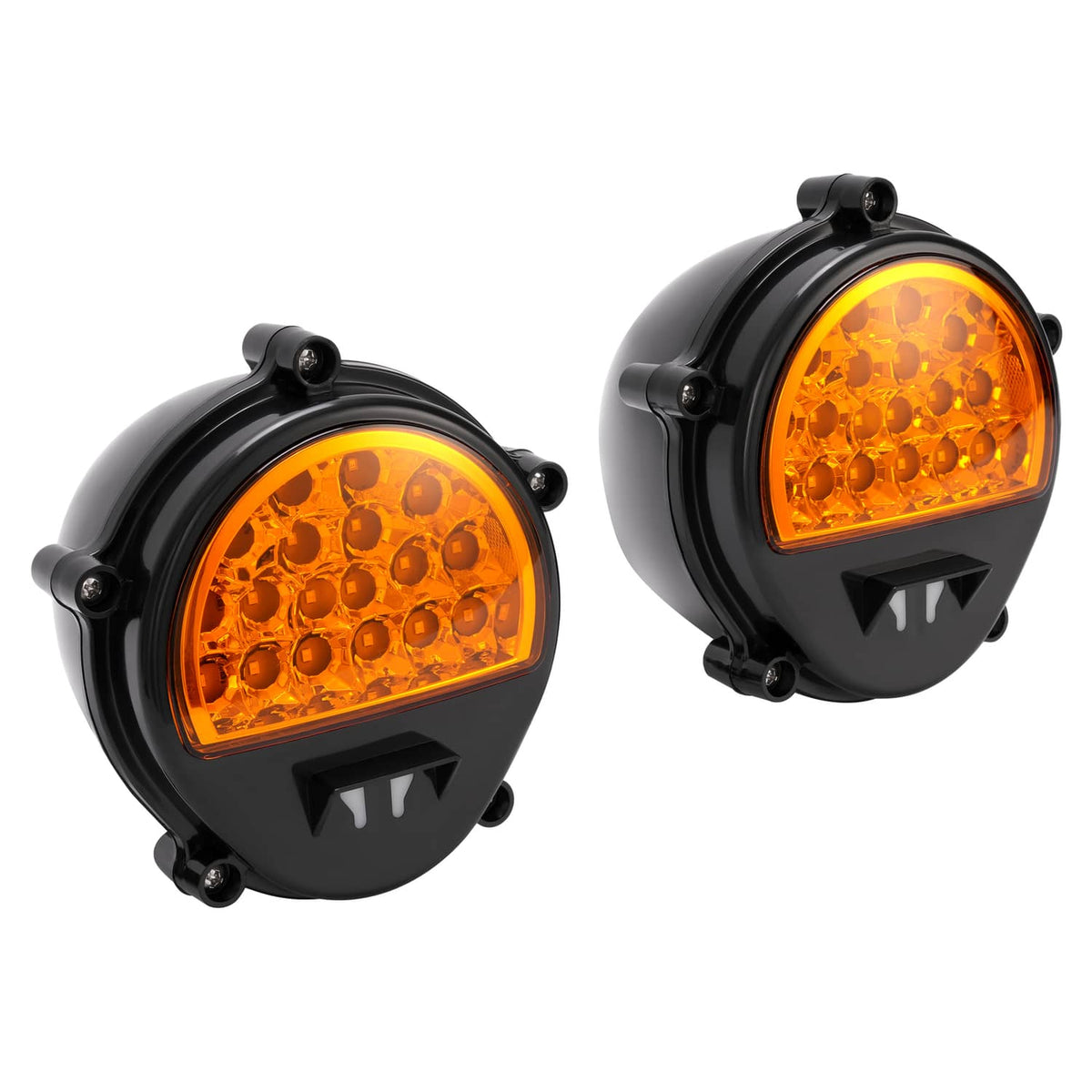 Solid Spare 2PCS LED Front Amber Turn Signal Parking lights For Humvee M35 M998 #12422957