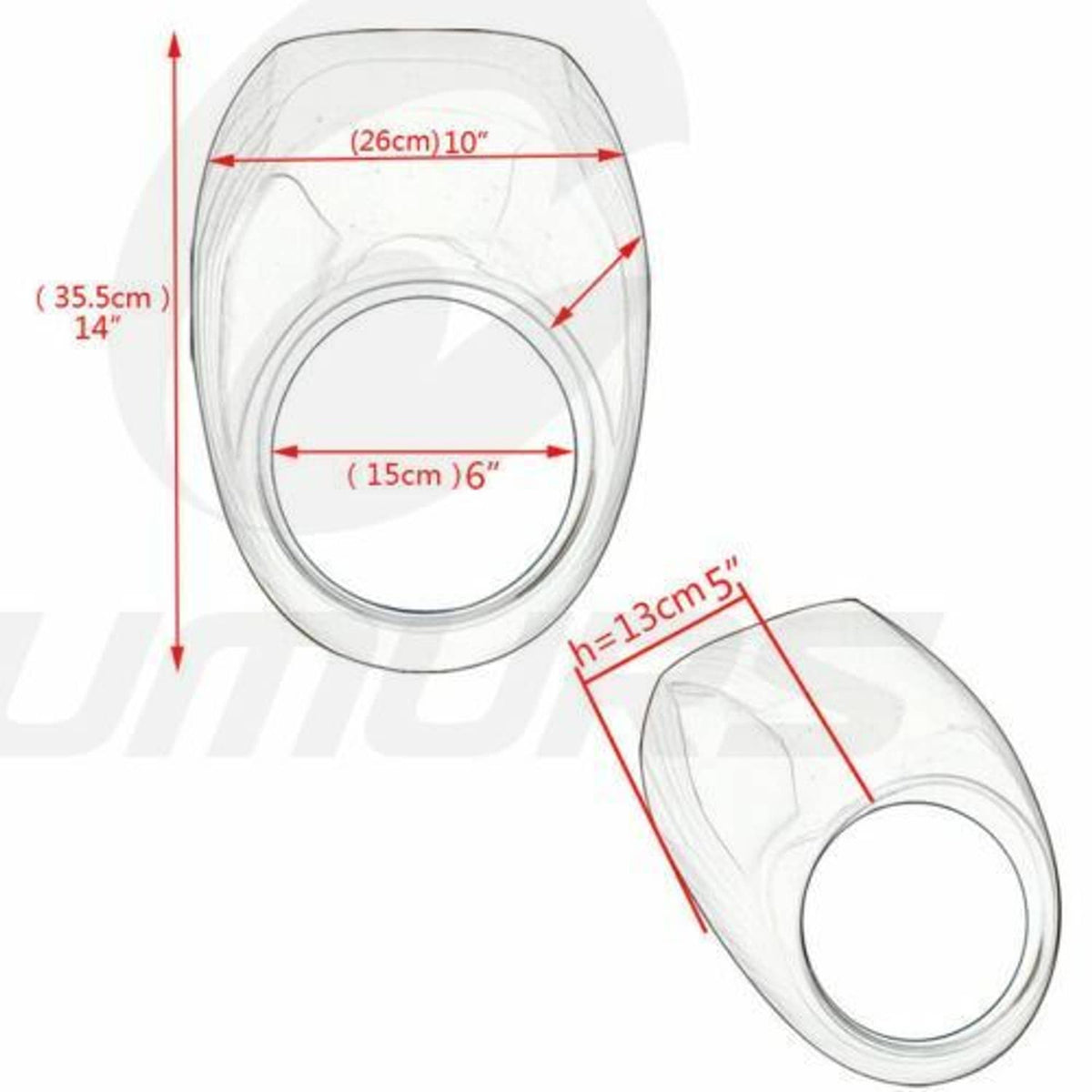 Solidspare Headlight Fairing Mask Black 39mm Fits For Harley Sportster Dyna FX/XL 1973-2024