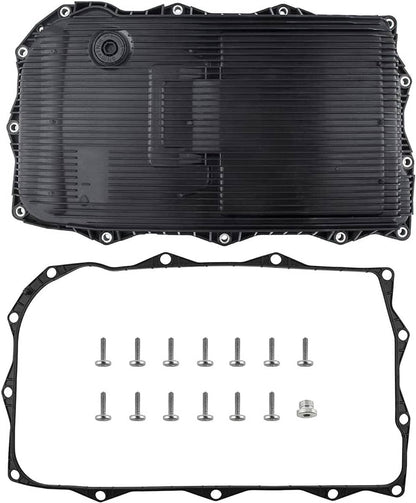 Solidspare New Automatic Transmission Oil Pan & Filter & Gasket & Bolt Kit For 8 Speed BMW