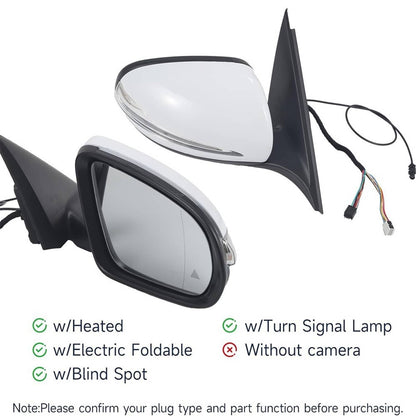 Solidspare Right Side Mirror Heated Blind Spot Fits For 2016-2021 GLC Class GLC300 Mercedes