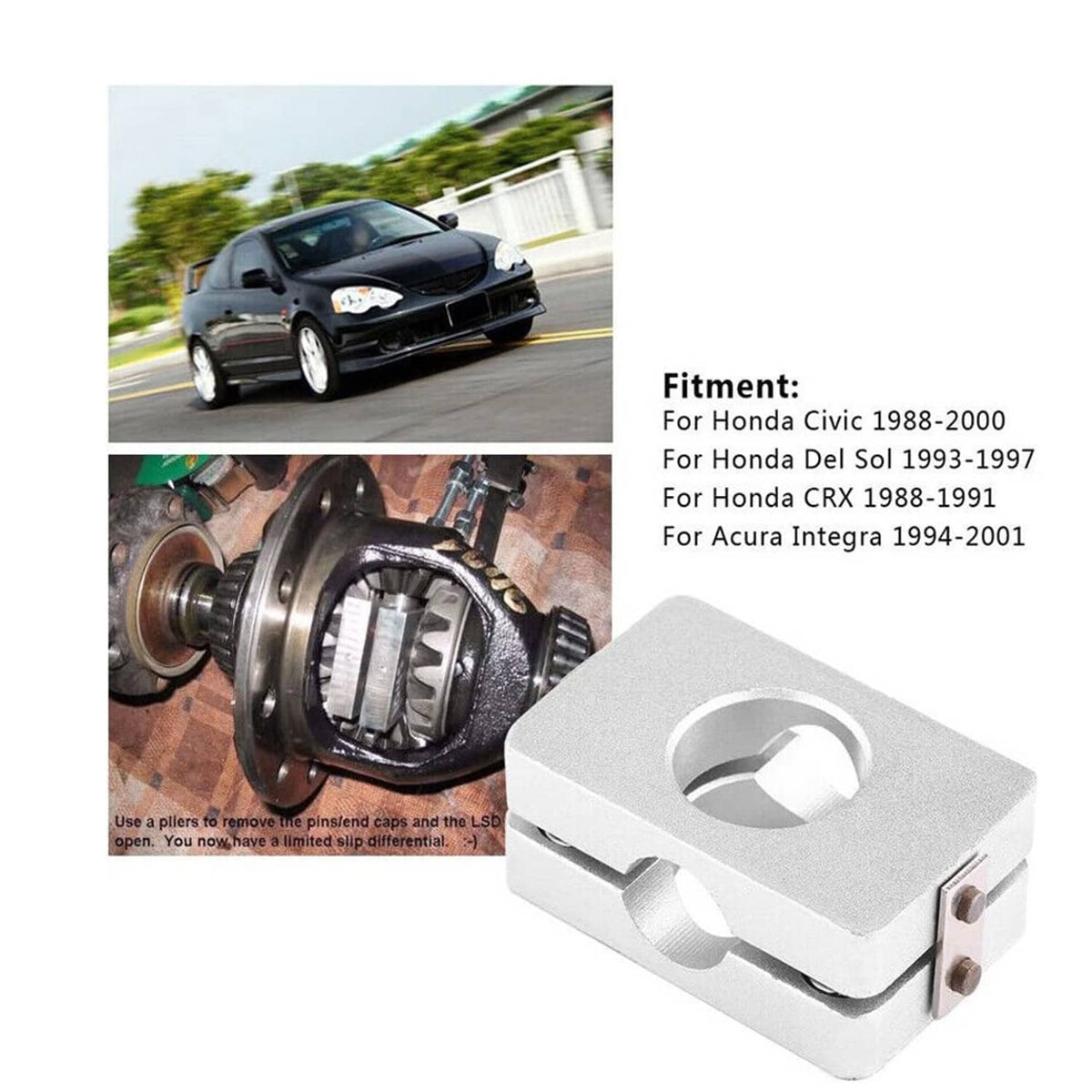 Solidspare LSD Limited Slip Differential Conversion for 1988-2000 Honda Civic 1994-01 Acura
