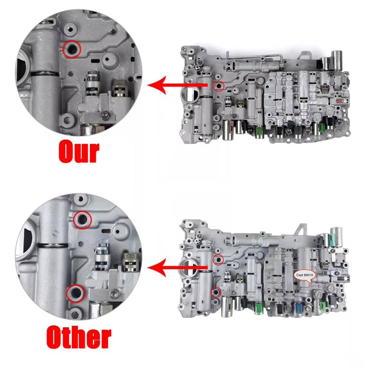 Solidspare AB60E 8870 Transmission Valve Body W/Solenoids for Toyota TUNDRA 2007-up Cast