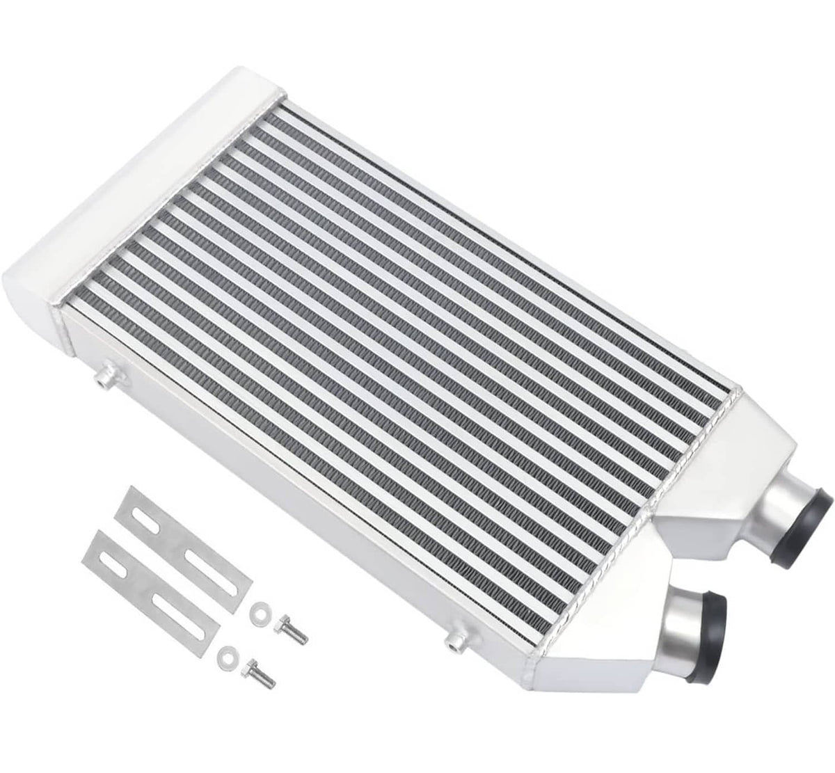 Solidspare 2.5" Aluminum Intercooler Front Mount Inlet & Outlet Same One Side Universal