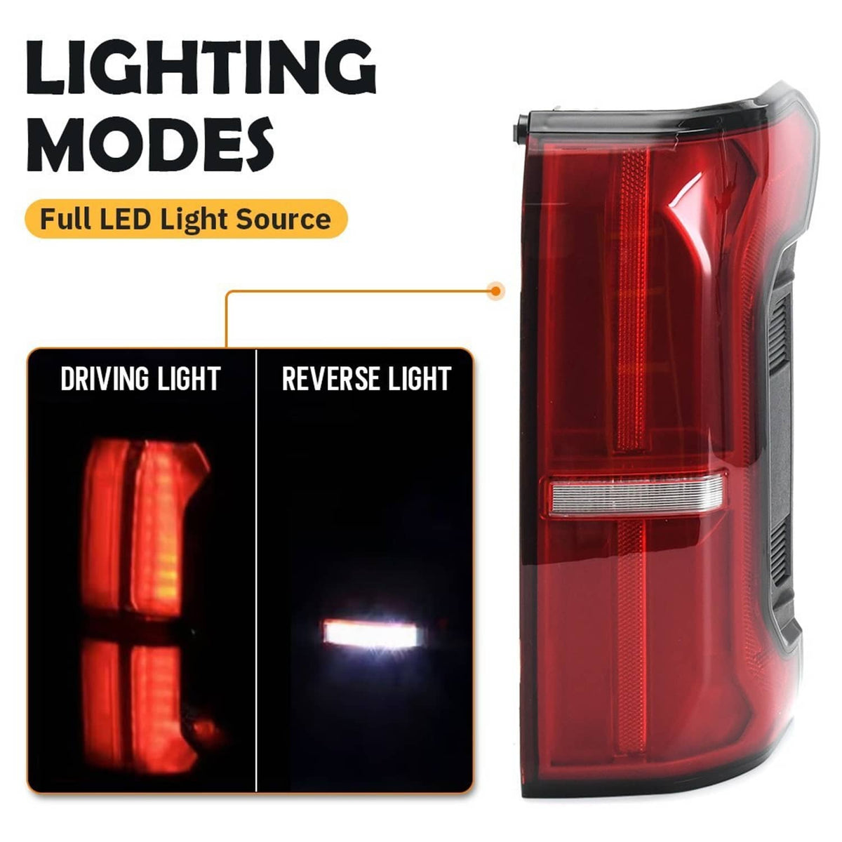Solidspare Rear LED Tail Lights Brake Lamps Left & Right Side For 2024-2025 Toyota Tacoma