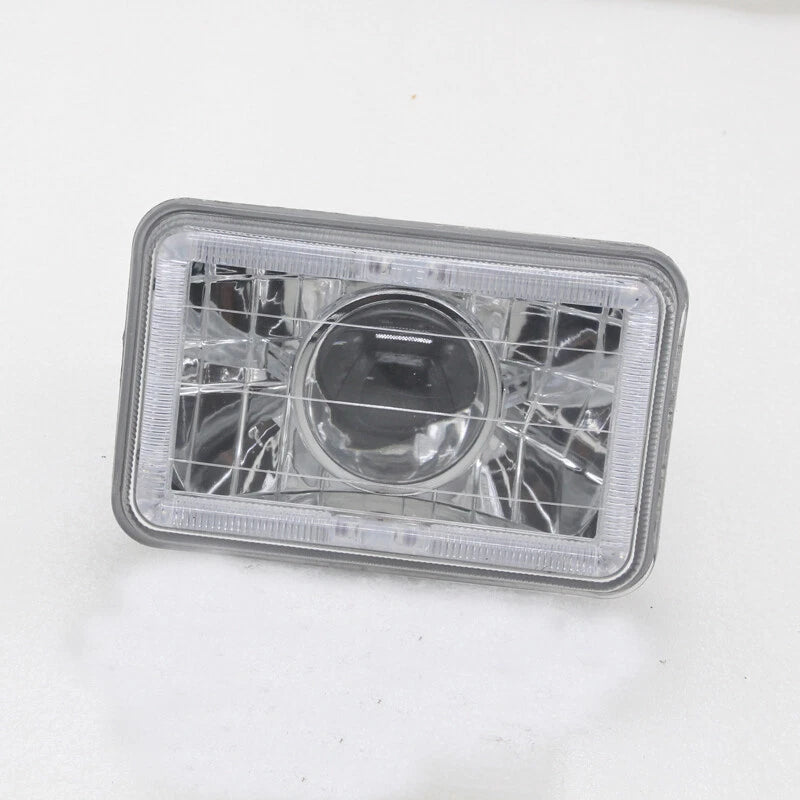 Pair FOR Chevrolet C10 1980 1981 1982 4x6" inch LED Red Clear Lens Headlights