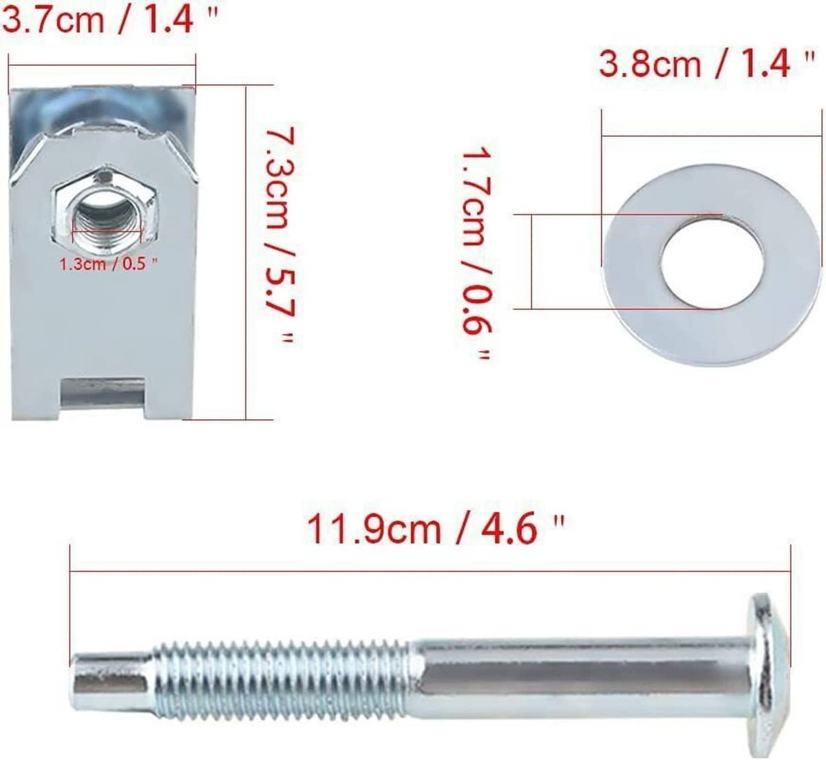 Solidspare 6 Bolts Truck Bed Mounting Hardware Kits For 1997-2014 Ford F150 F250 924-313