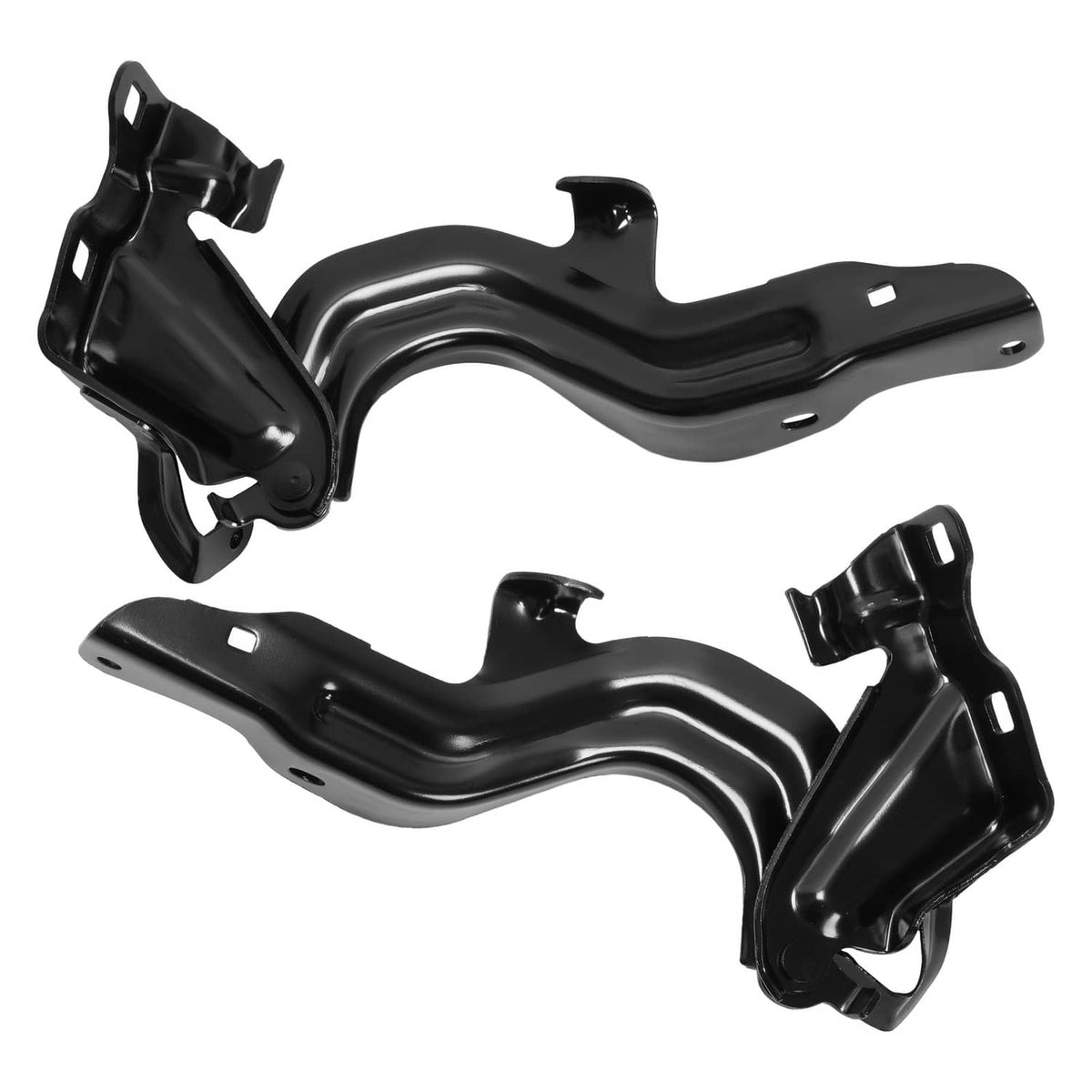 Solid Spare For 2013-2018 Nissan Altima Sedan 4Dr Hood Hinges Primed Black LH & RH Pair Set