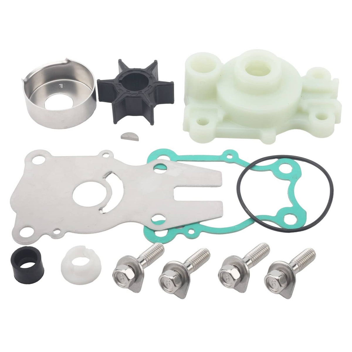 Solid Spare Yamaha Water Pump Impeller Repair Kit F40/F50/F60hp Outboard 63D-W0078-01-00 NEW