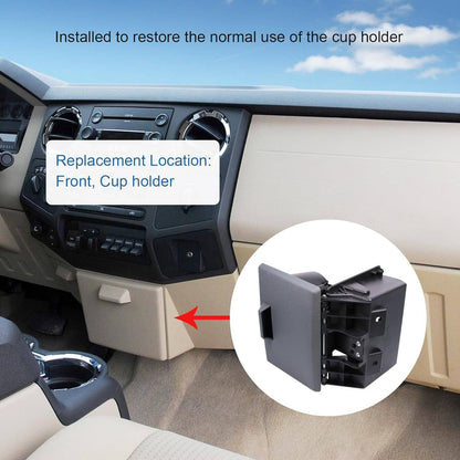 Solidspare New Dashboard Cup Holder For 2008-2016 Ford F250 F350 F450 F550 Super Duty