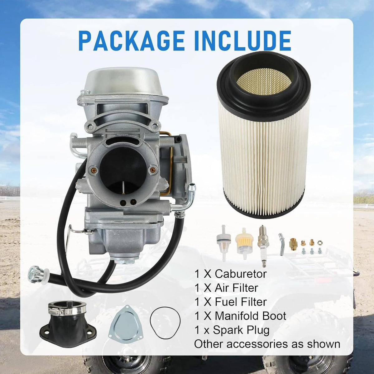 Solidspare Carb Carburetor For Polaris Sportsman 500 4X4 HO 2001-2005 2010 2011 2012