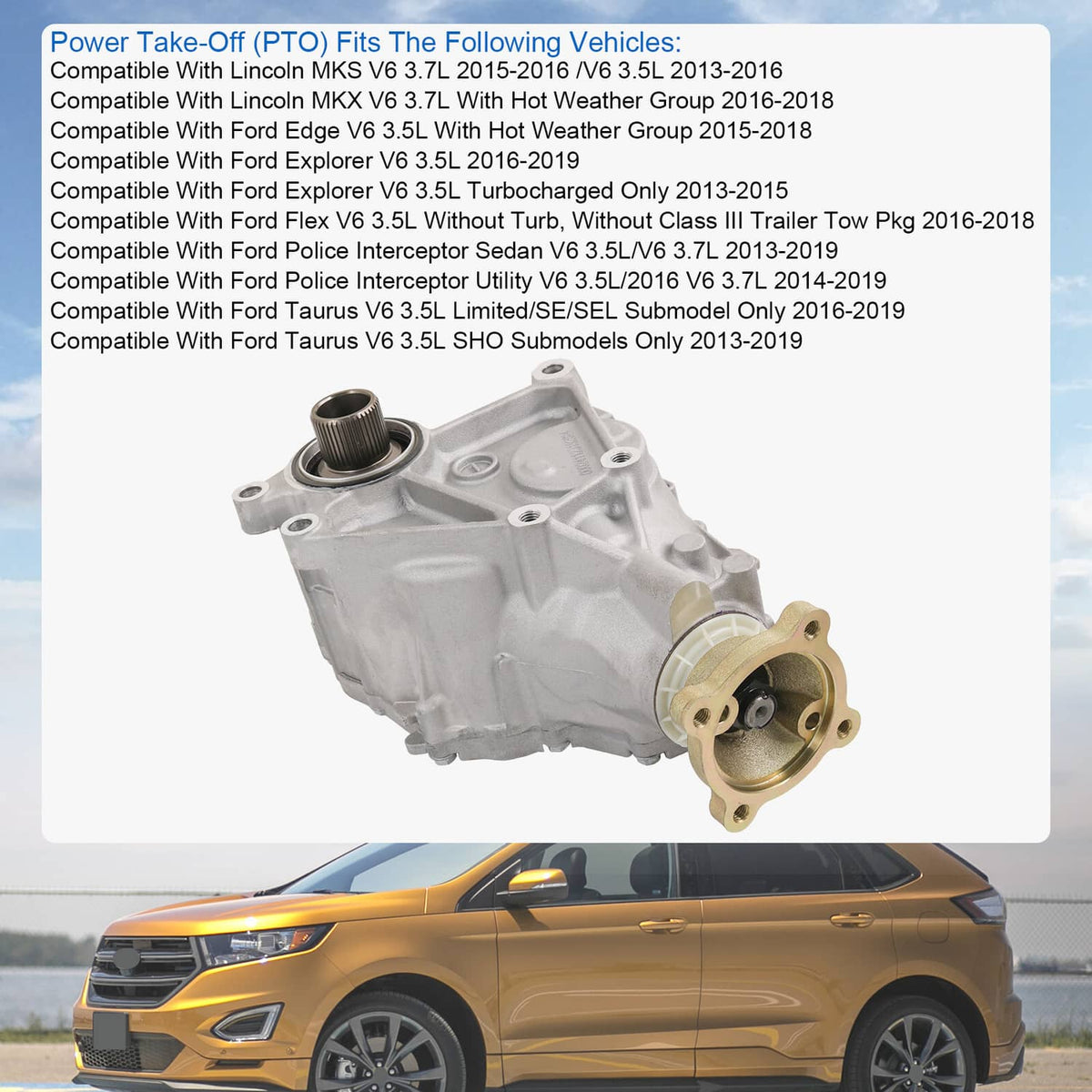 Solidspare Power Take Off Assembly NEW for Ford Flex Taurus Explorer 3.5L V6 4-Door 600-239