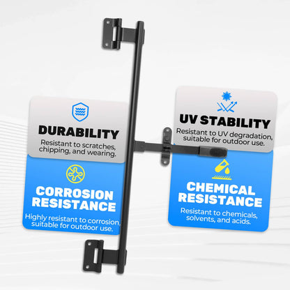 Solidspare 1 X 36" Powder Coated Steel Trailer Cam Bar  Universal  Cargo Trailer