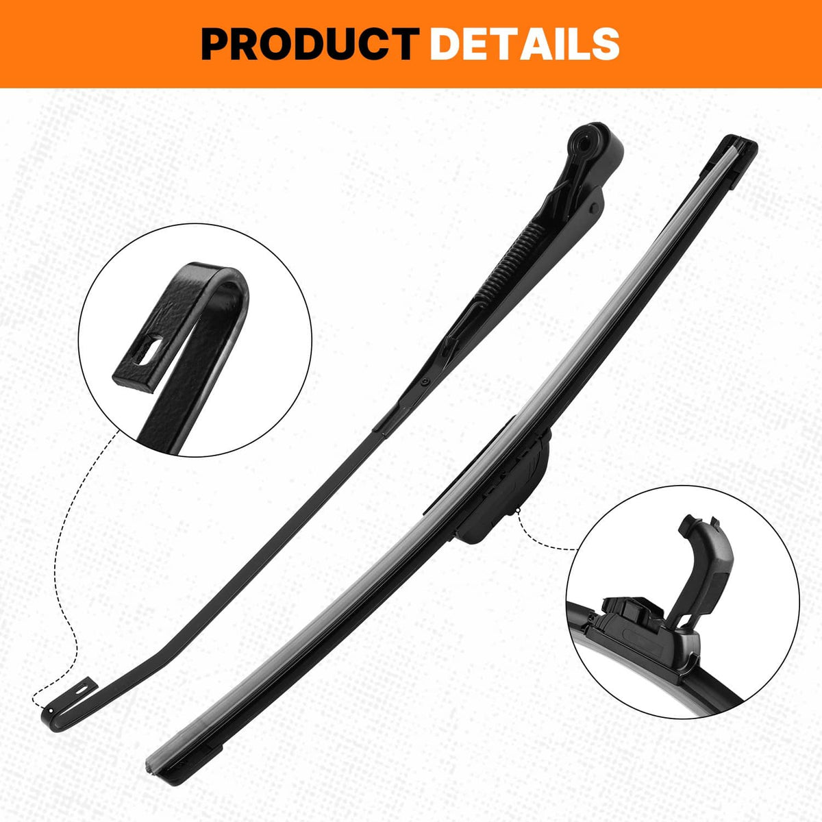 Solidspare For Polaris Ranger 570/800/900/1000 UTV 12V Electric Windshield Wiper Motor Kit