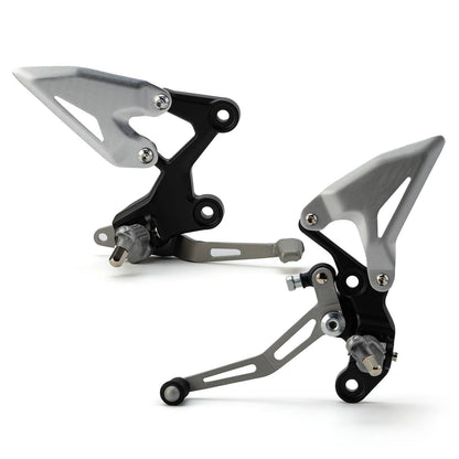 Solidspare Chrome Front Driver Footrests Bracket For Kawasaki Ninja 400 18-24 Z400 19-24