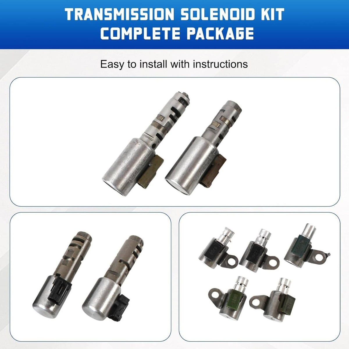 Solidspare Transmission Solenoid Kit For 2005-2021 Toyota Lexus A761E A960E AB60F AB60E