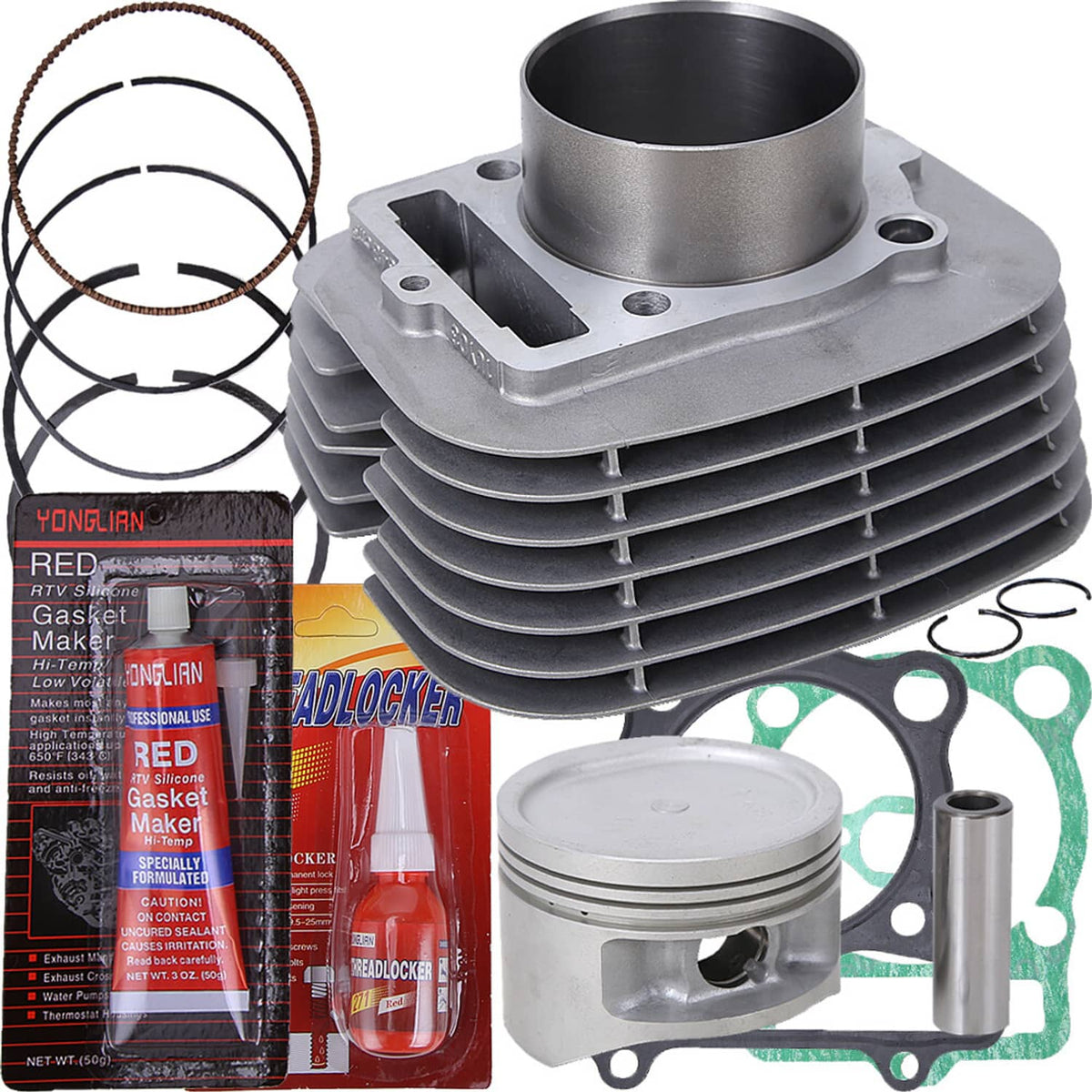Solidspare New Cylinder Piston Gasket Top End Kit For Yamaha Raptor 350 YFM350R 2004-2013