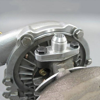 Solid Spare 10 AN Turbo Oil Drain Outlet Flange Adapter AN10 Fitting For T25 GT28 GT30 GT35