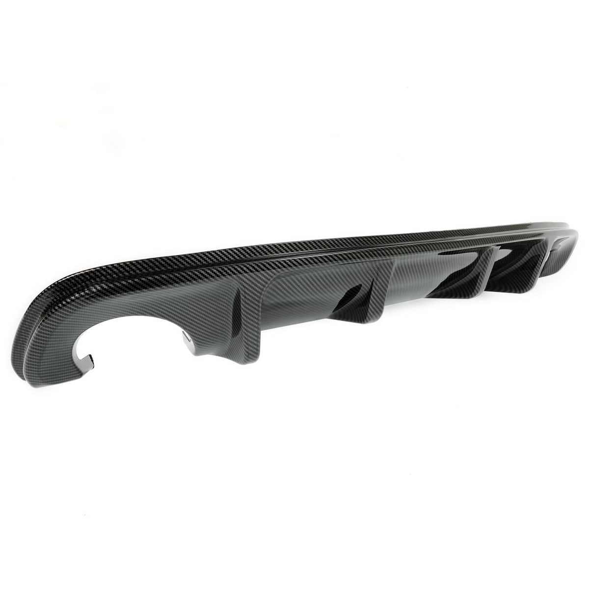 Solid Spare Rear Lip For 2014-2017 Infiniti Q50 Bumper Diffuser Wing Carbon Fiber Style