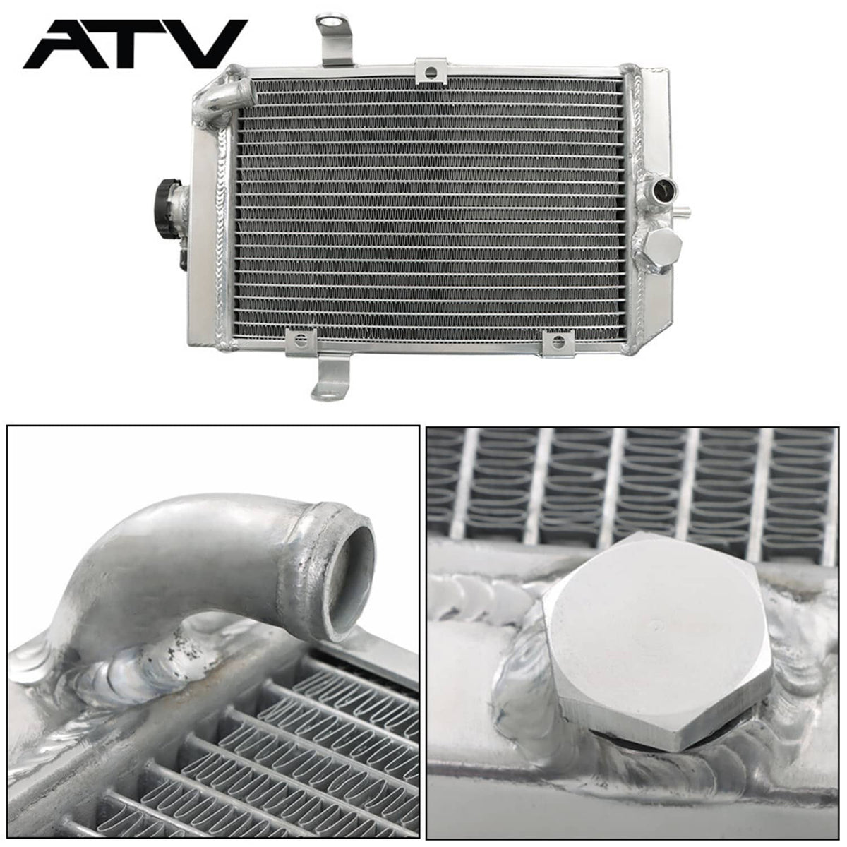 Solidspare For 2002-2005 Yamaha Raptor 660R Radiator 5LP-12461-10-001 Row 2002 2003 2004