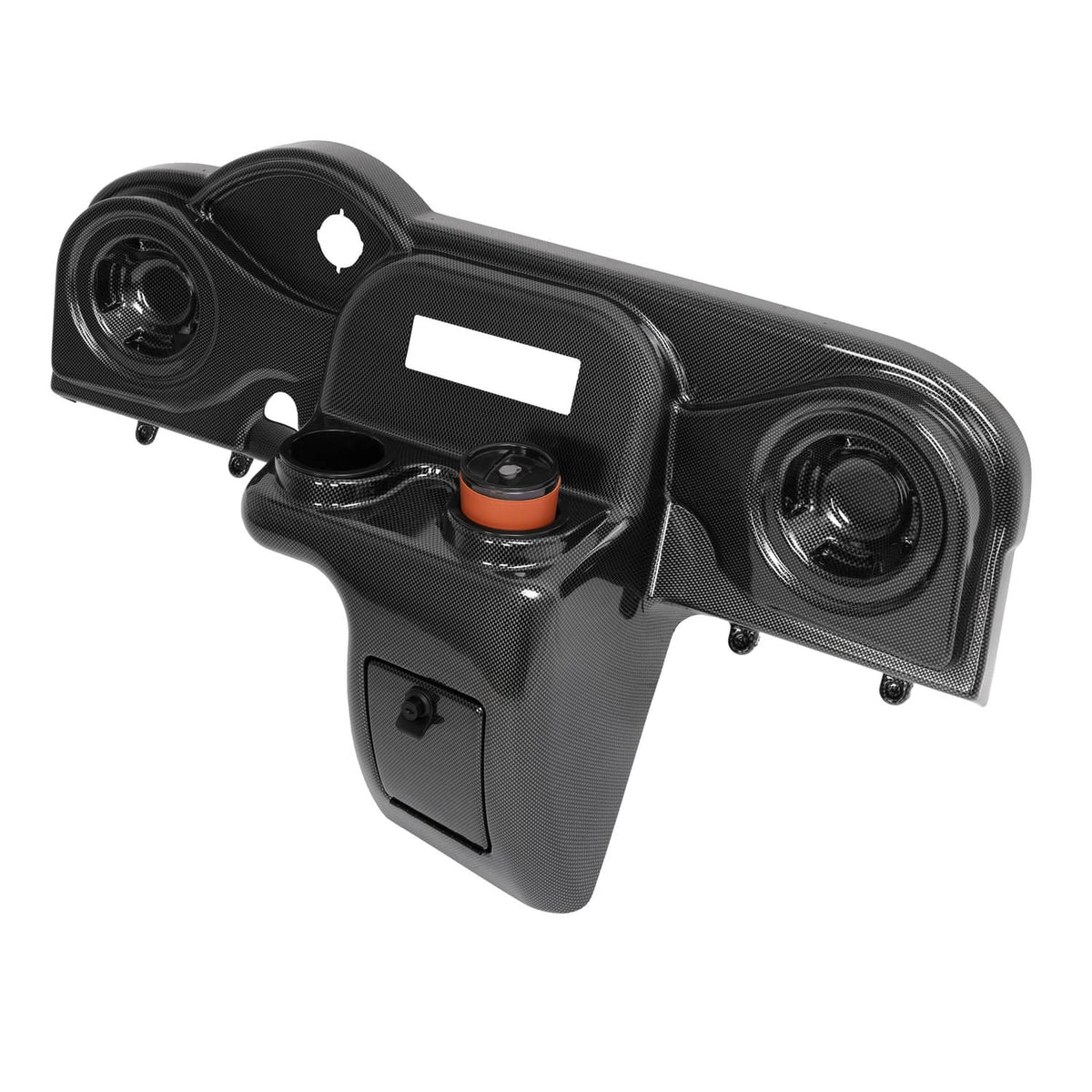 Solidspare Golf Cart Carbon Fiber Style Radio & Speaker Dash Cover For EZGO RXV 2008-up
