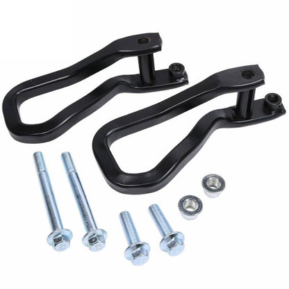 Solidspare Black Front Tow Recovery Hooks w/ Bolts 84195907 For 2019-2021 GMC Sierra 1500