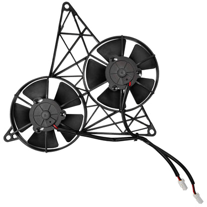 Solidspare Black Radiator Fan with Bracket for Harley V-Rod VRSC VRSCB VRSCD VRSCDX NEW