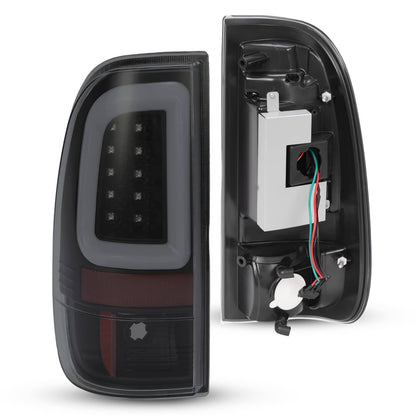 Solid Spare For Ford F250 F350 F450 2008-2016 SD SuperDuty LED Bar Tail Lights Black Smoke