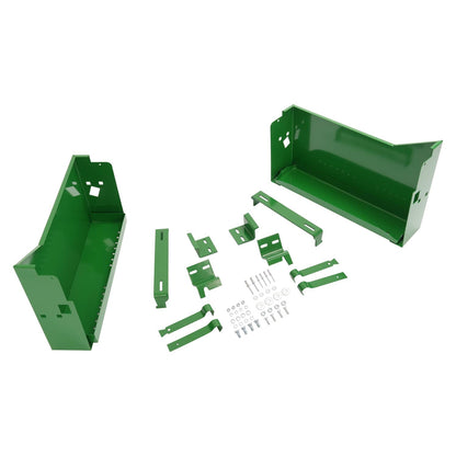 Solidspare LH&RH Battery Box w/ Bracket For John Deere 2510 2520 3010 3020 4320 #AR26617