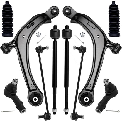 Solidspare New For 2011-17 Honda Odyssey Front Lower Control Arm Tie Rod End Suspension Kit