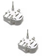 (2) VDO Metal Shaft STEPPER MOTORS for Audi Gauge Cluster Fuel Temperature Speed