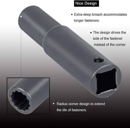 Solid Spare 12MM Rocker Arm Shaft Socket J-44706 J-36003-A Fit For Detroit 60 Series Engine