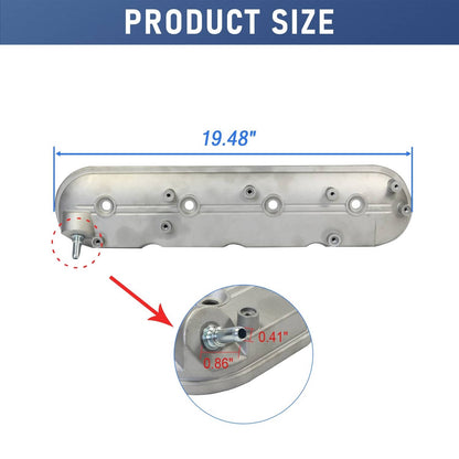 Solidspare Left Driver Side Valve Cover 12570427 For Cadillac 1999-2008 Chevy GMC Pontiac