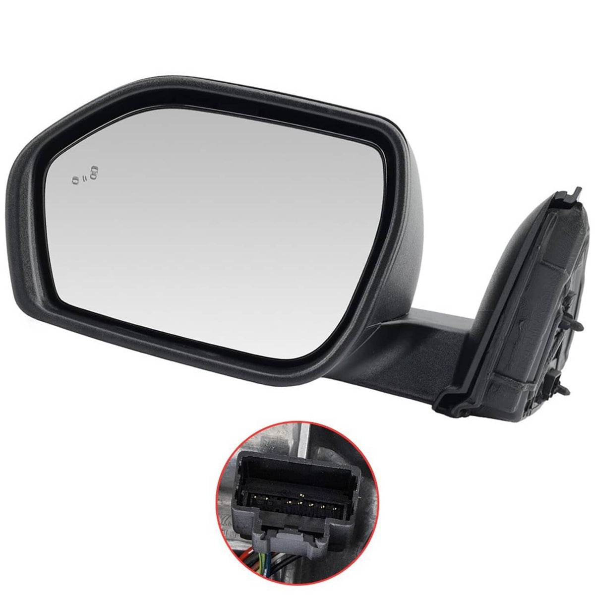 Solidspare New Left Power Mirror For 2020-2024 Ford Explorer w/ Power Heated Manual Folding