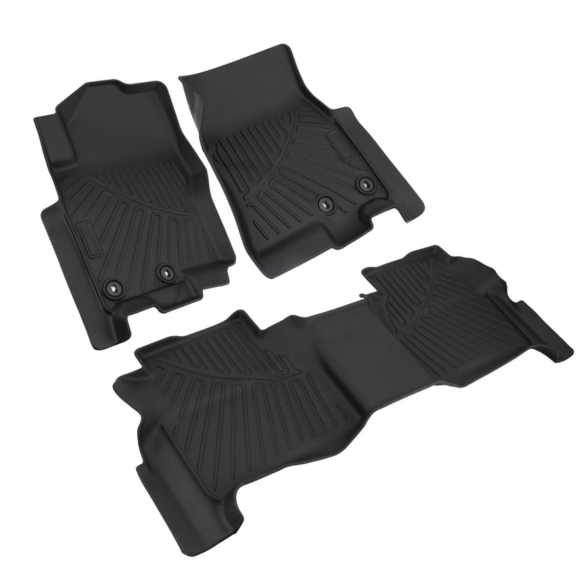 Solidspare Car Driver & Passenger Side Floor Mats For 2022-2025 Nissan Frontier Crew Cab