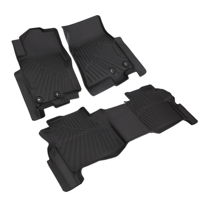 Solidspare Car Driver & Passenger Side Floor Mats For 2022-2025 Nissan Frontier Crew Cab