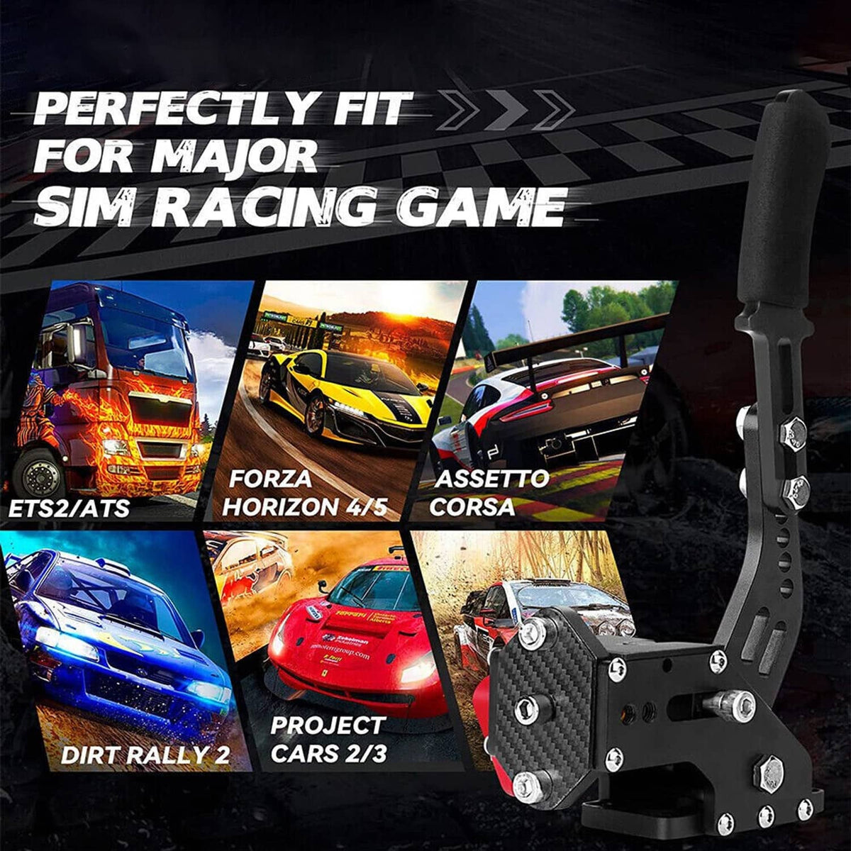 Solidspare 64 Bit USB PC Handbrake SIM for Racing Games G25/27/29 T500 T300 G923 G920 New