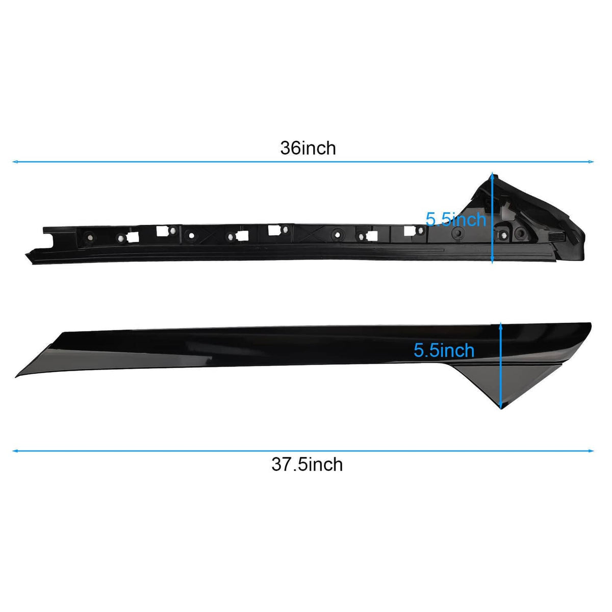 Solidspare Set For 2011-2019 Ford Explorer Left Right Side Windshield A-Pillar Molding Trim