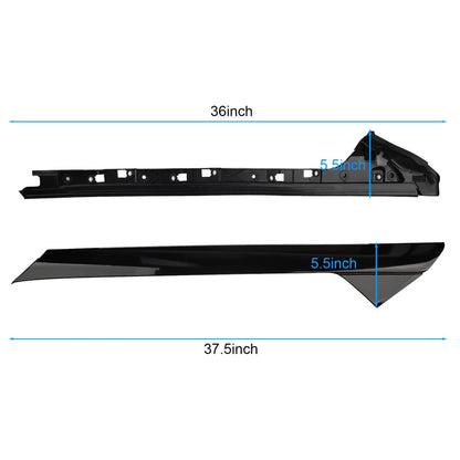 Solidspare Set For 2011-2019 Ford Explorer Left Right Side Windshield A-Pillar Molding Trim