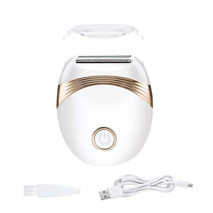 Solid Spare 2 in 1 Wet & Dry Painless Rechargeable Lady Shaver Electric Razor for Women
